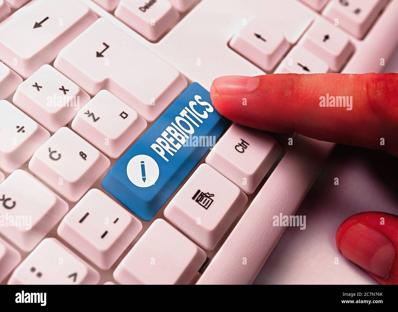 Conceptual hand writing showing Prebiotics. Concept meaning the growth