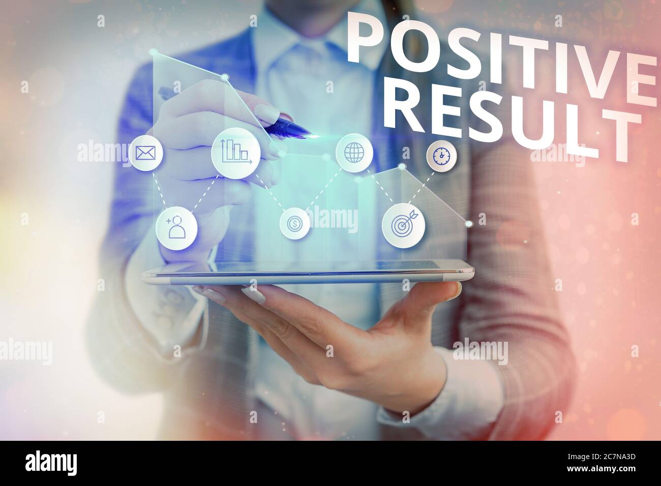 Conceptual hand writing showing Positive Result. Concept meaning shows ...