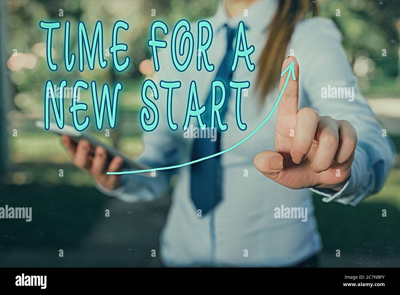 Conceptual hand writing showing Time For A New Start. Concept meaning