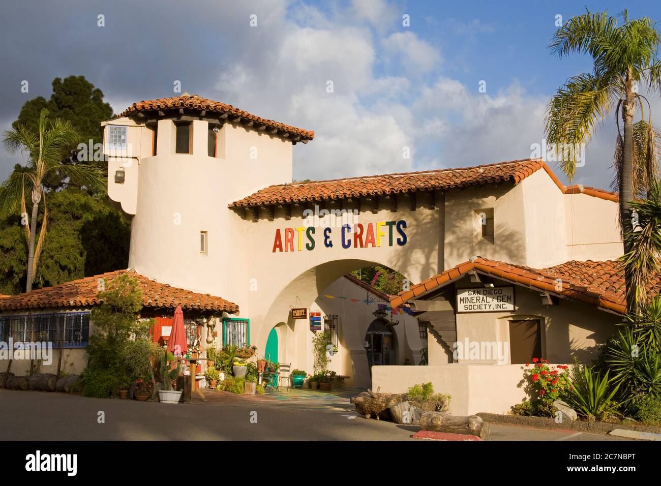 Spanish Village Art Center in Balboa Park, San Diego, California, USA