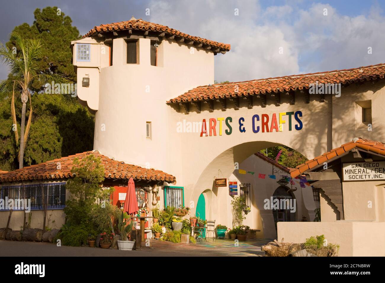 Spanish Village Art Center in Balboa Park, San Diego, California, USA