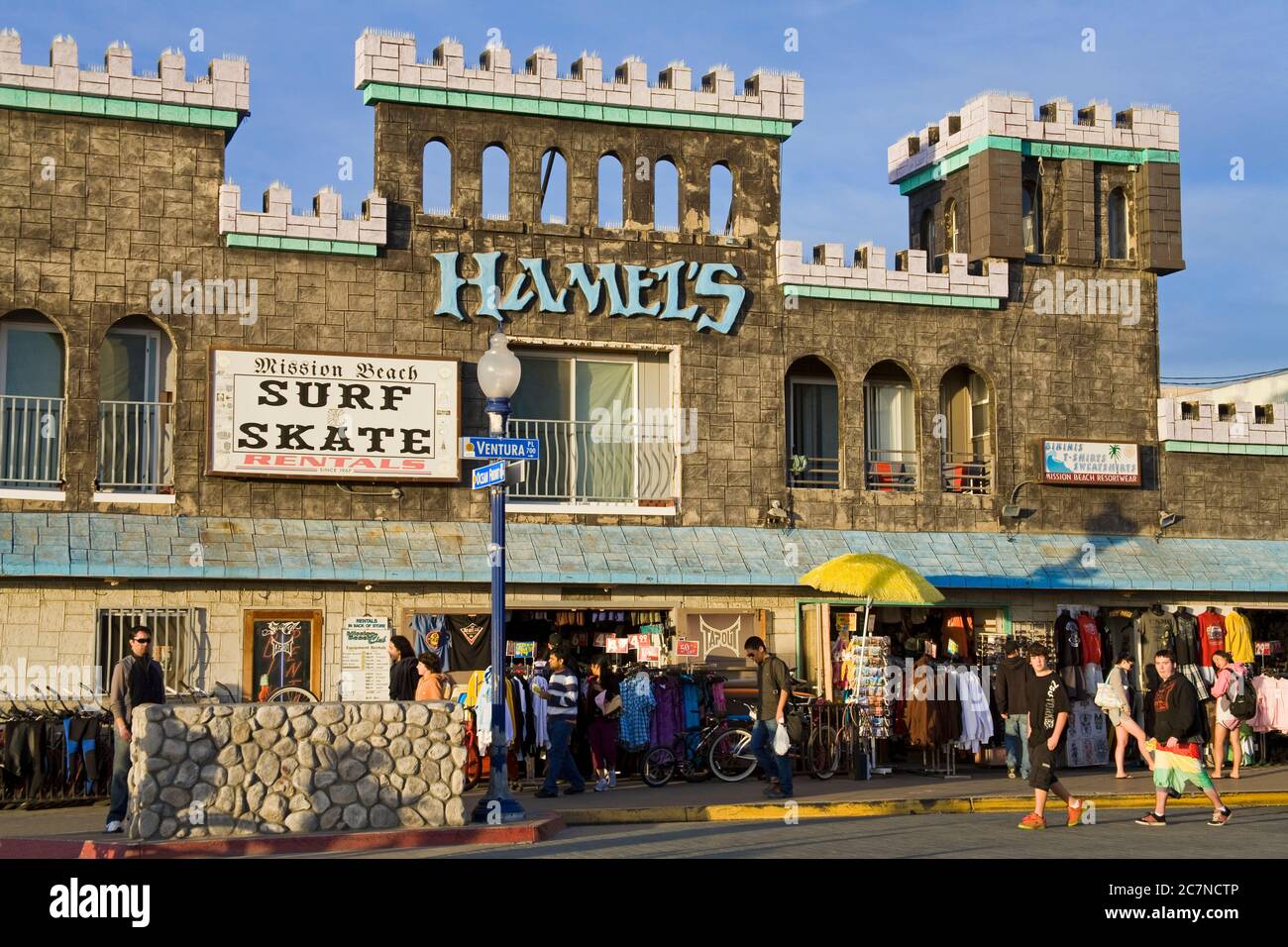 Hamel's surf & skate store on Mission Beach, San Diego, California, USA  Stock Photo - Alamy