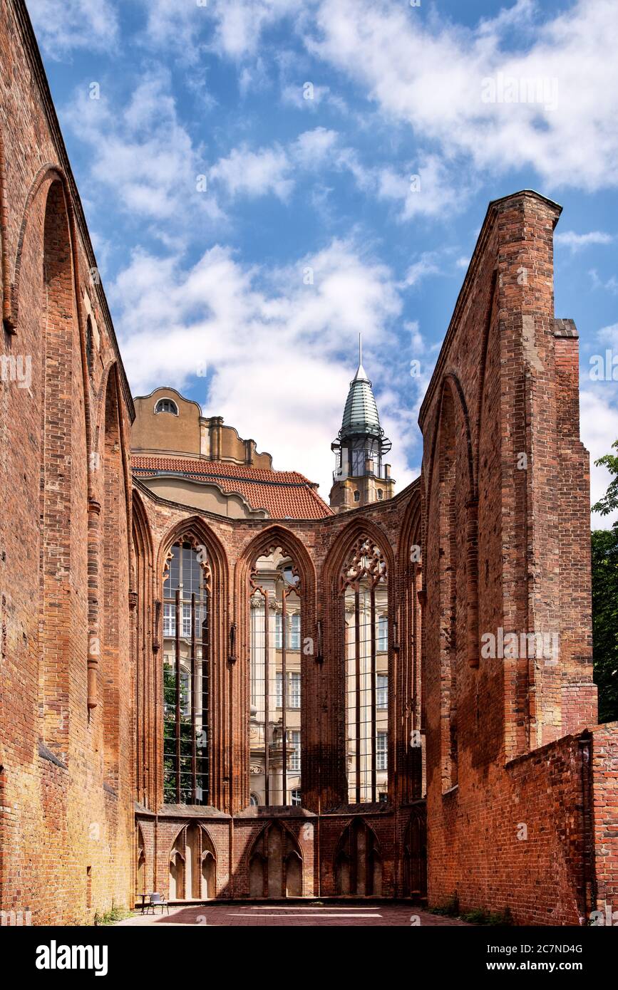 The ruins of the Franziskaner Klosterkirche in Berlin, Germany Stock Photo