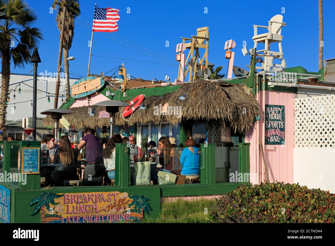 Restaurant, Pacific Beach, San Diego, California, USA Stock Photo Alamy