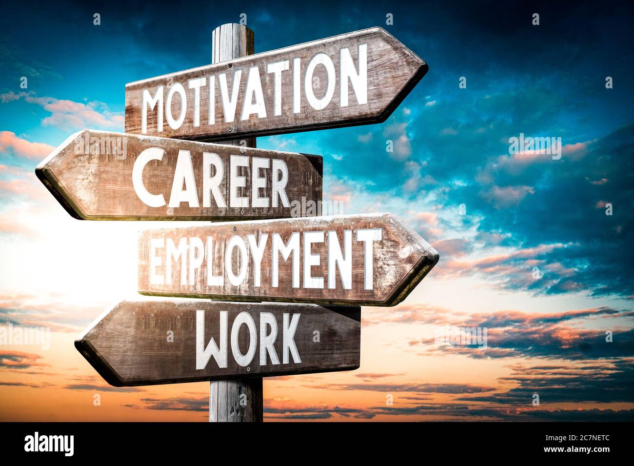 Signpost Career High Resolution Stock Photography And Images Alamy
