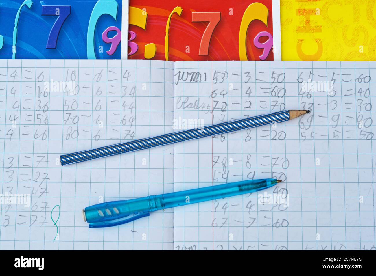 Pencil and paper exercises hi-res stock photography and images - Alamy