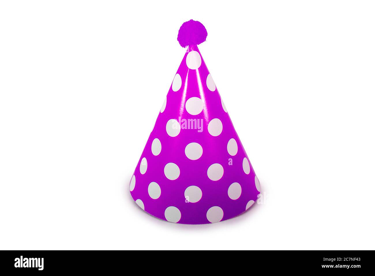 Purple Birthday Party Hat Cut Out on 
