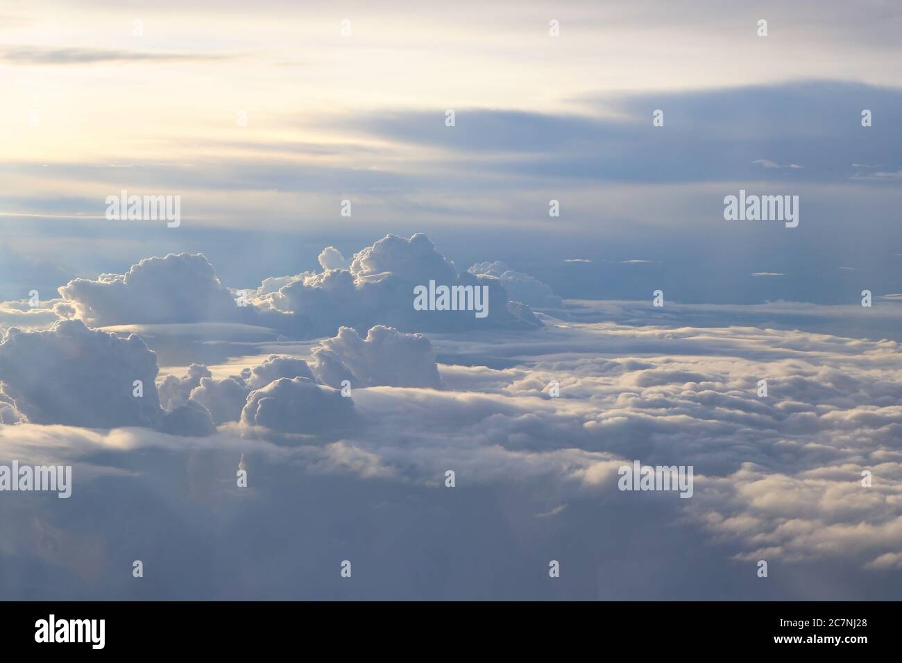photo of beautiful cloud, view from the window of an airplane Stock ...