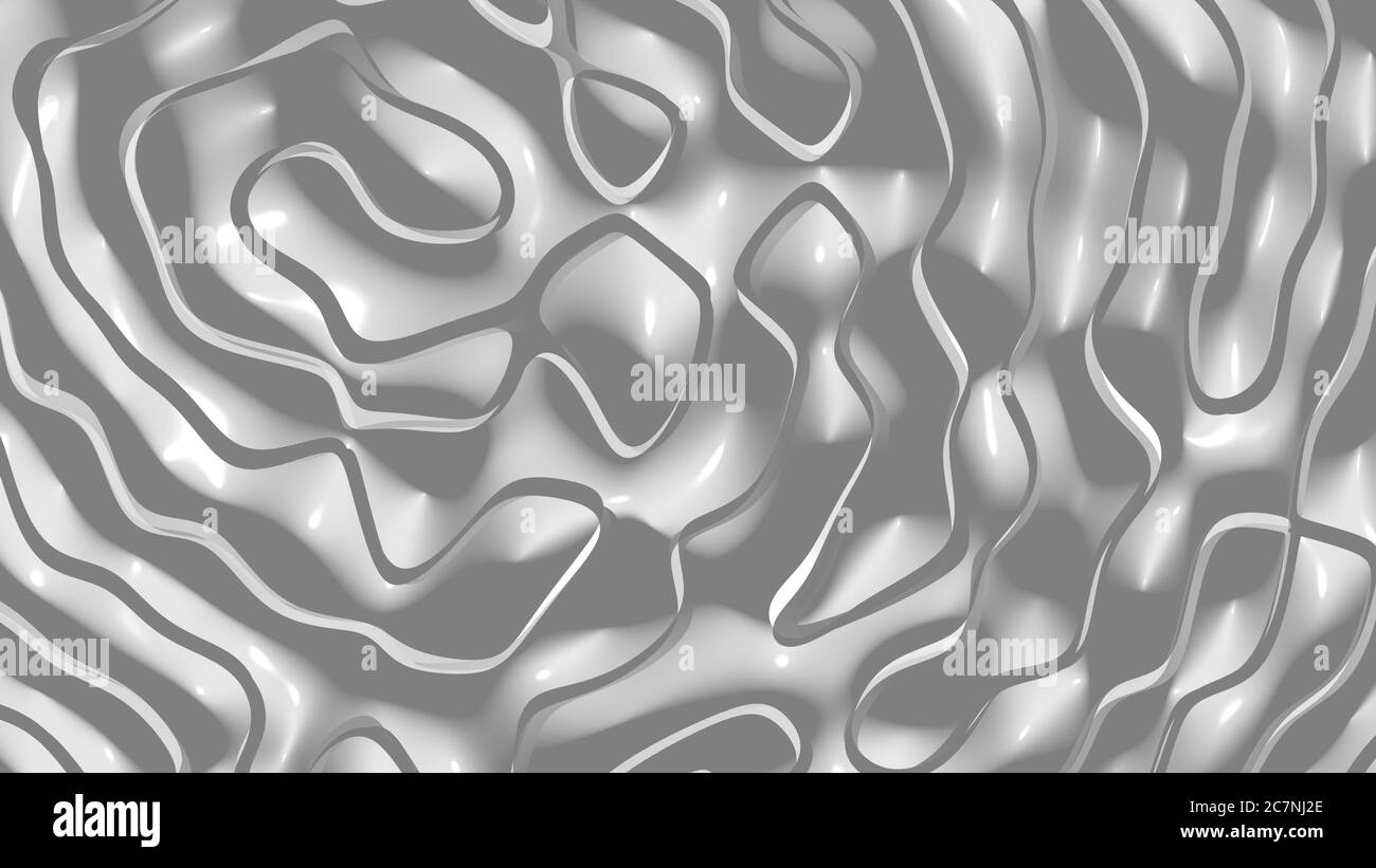 Uniform 3D abstract background of simple patterns of White color with ...