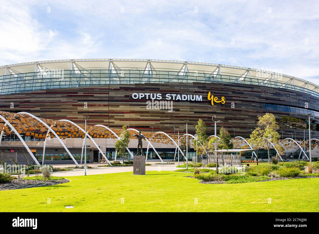 Optus Stadium in Perth Stock Photo