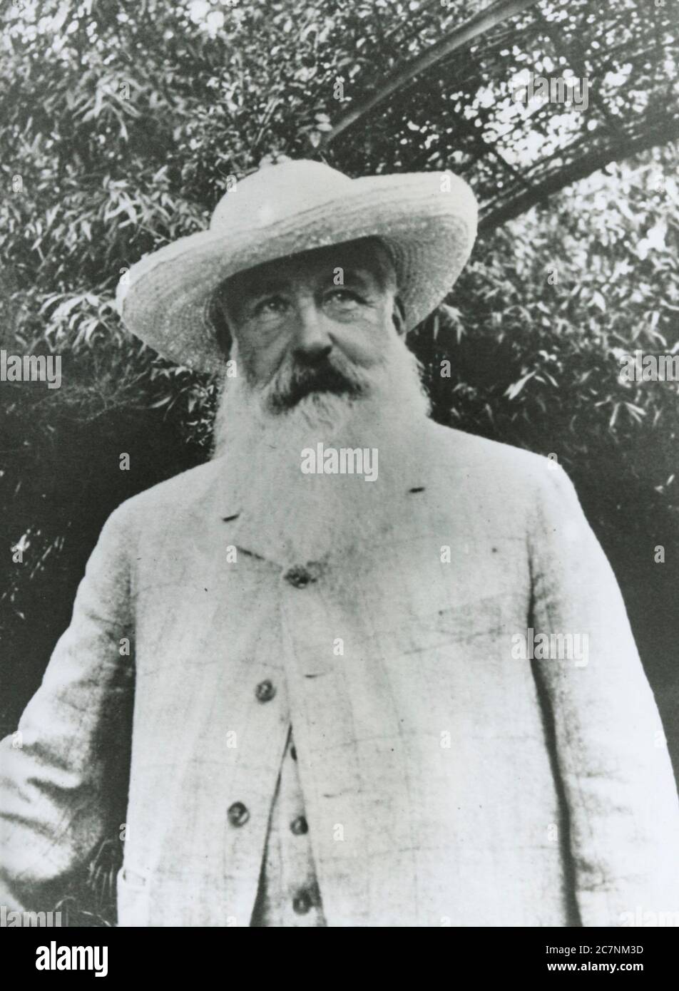 Claude Monet, French painter, founder of French Impressionist painting Stock Photo