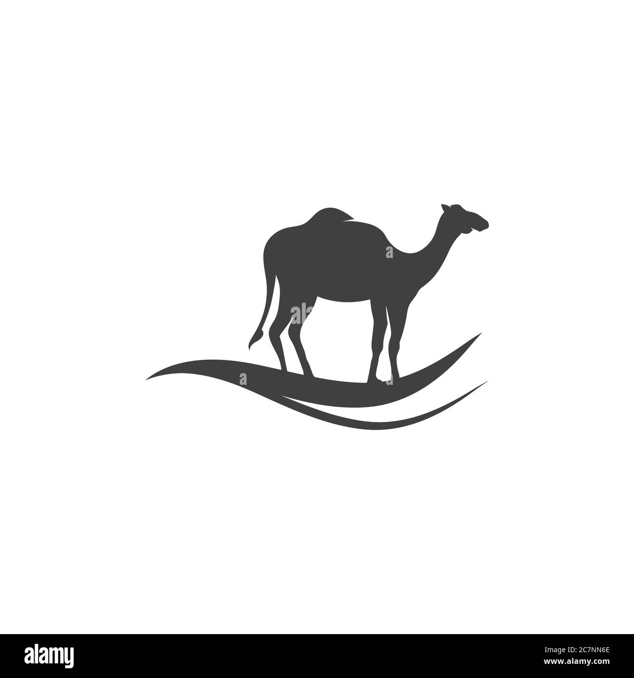 Camel Icon Vector illustration design template Stock Vector