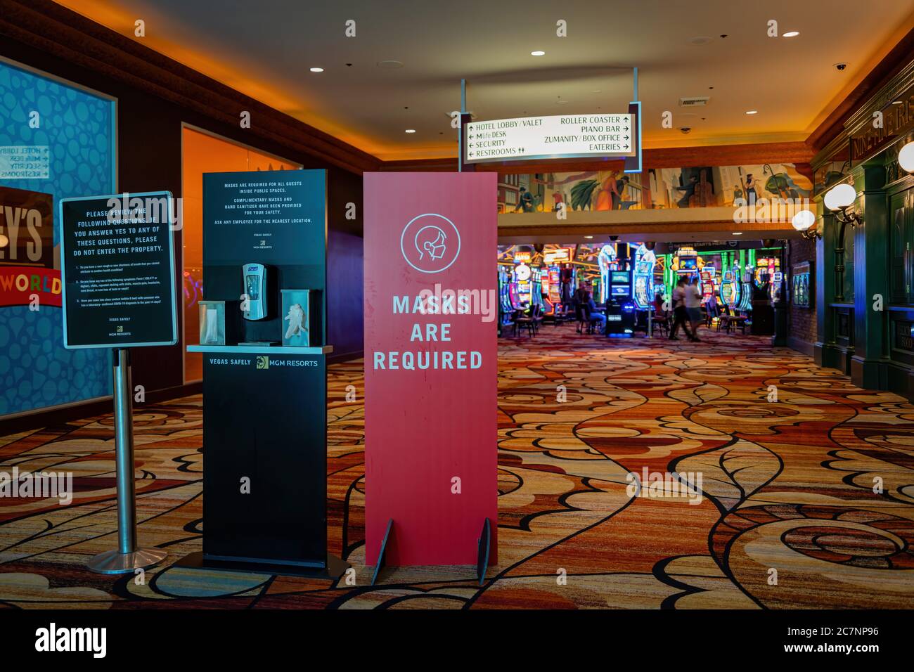 The interior of New York-New York Hotel & Casino in Las Vegas Stock Photo -  Alamy