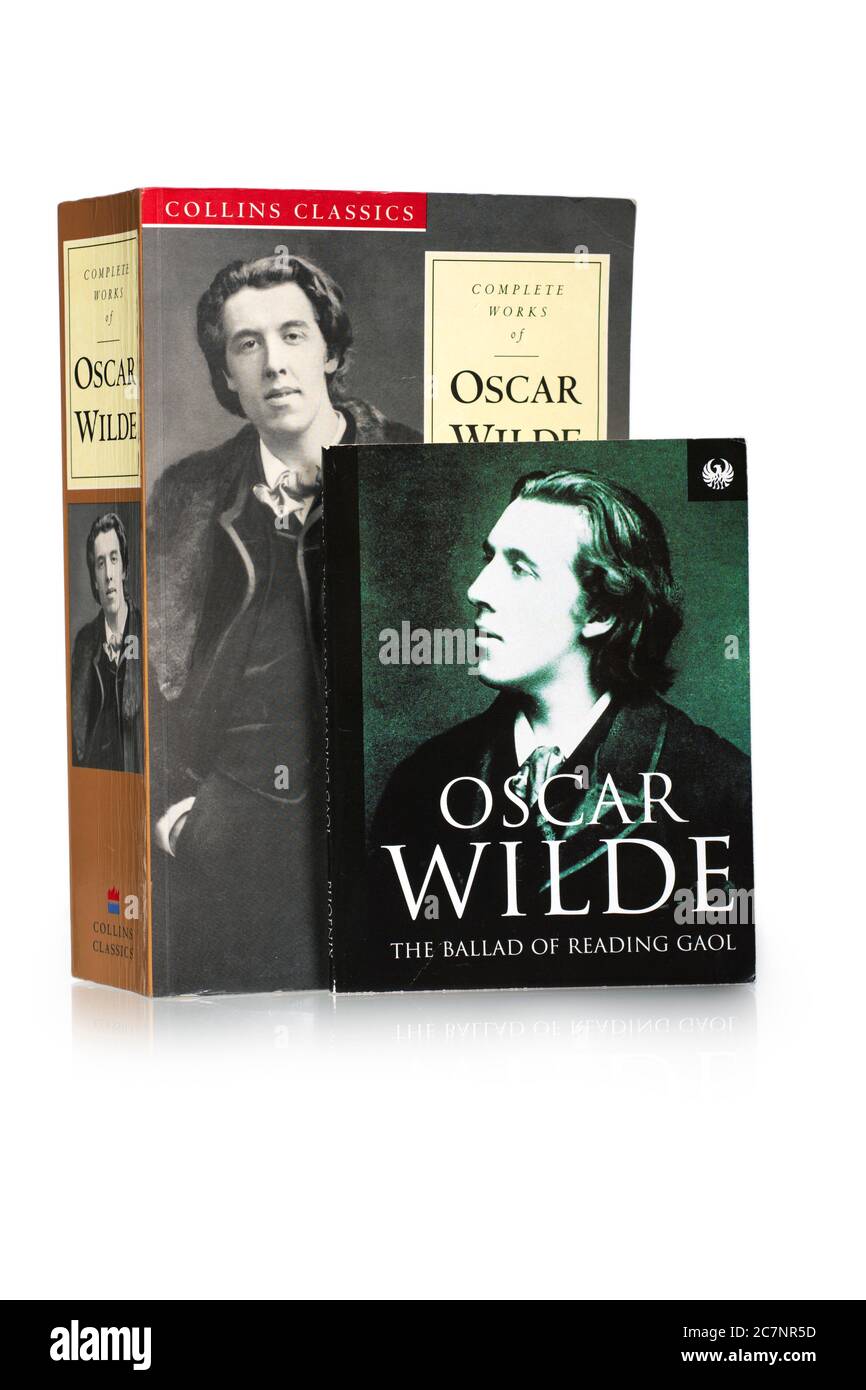 Oscar Wilde, Books, Complete Works and The Ballad of Reading Gaol Book Paperback Stock Photo