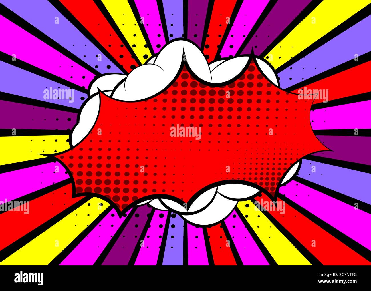 Cartoon design colored background. Comic book backdrop illustration