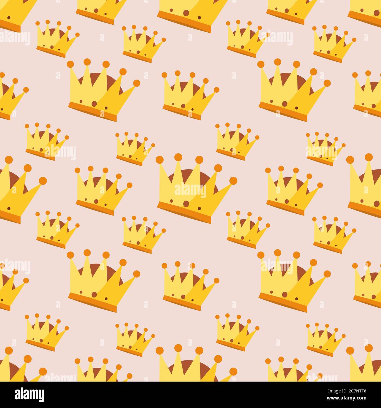 king crown seamless pattern vector illustration background Stock Vector