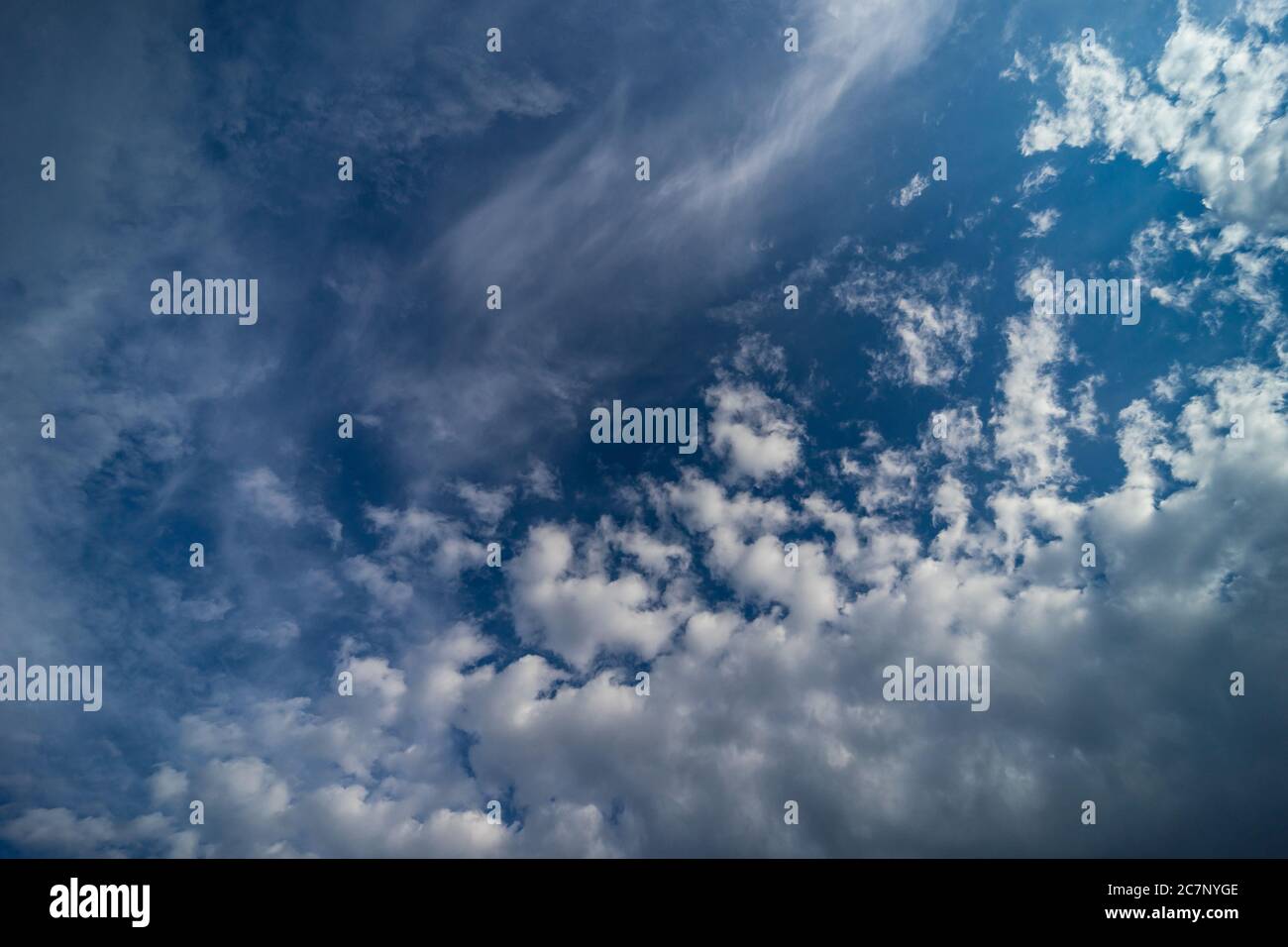 Blue sky and clouds as a natural background Stock Photo - Alamy