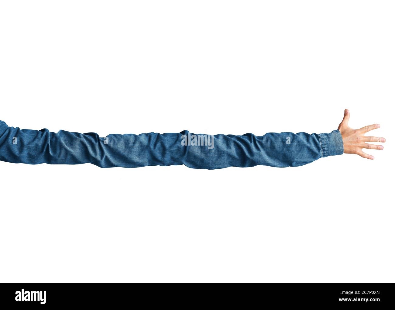 Very long arm reaching for something desirable Stock Photo - Alamy