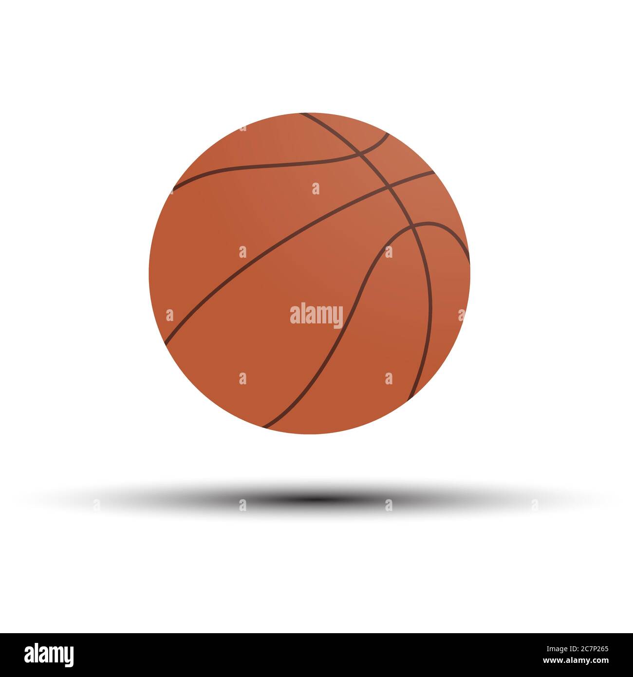 Basketball. Vector illustration for an icon, sticker, sticker or logo ...