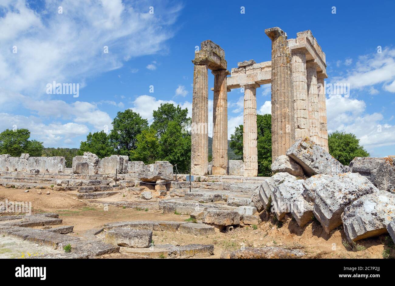 temple-of-zeus-in-ancient-nemea-peloponnese-greece-stock-photo-alamy