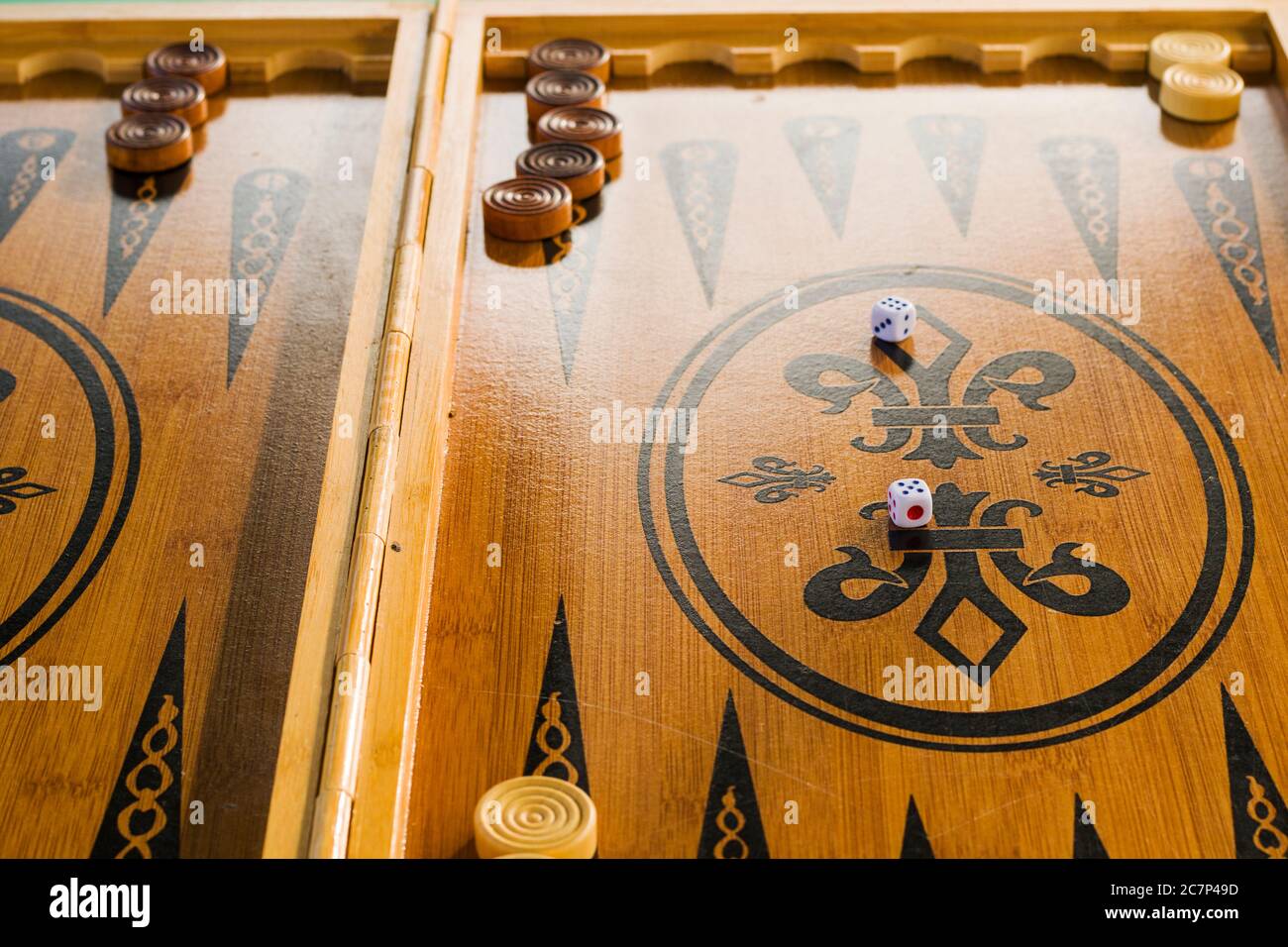 Backgammon Board Close Up High Resolution Stock Photography and Images ...