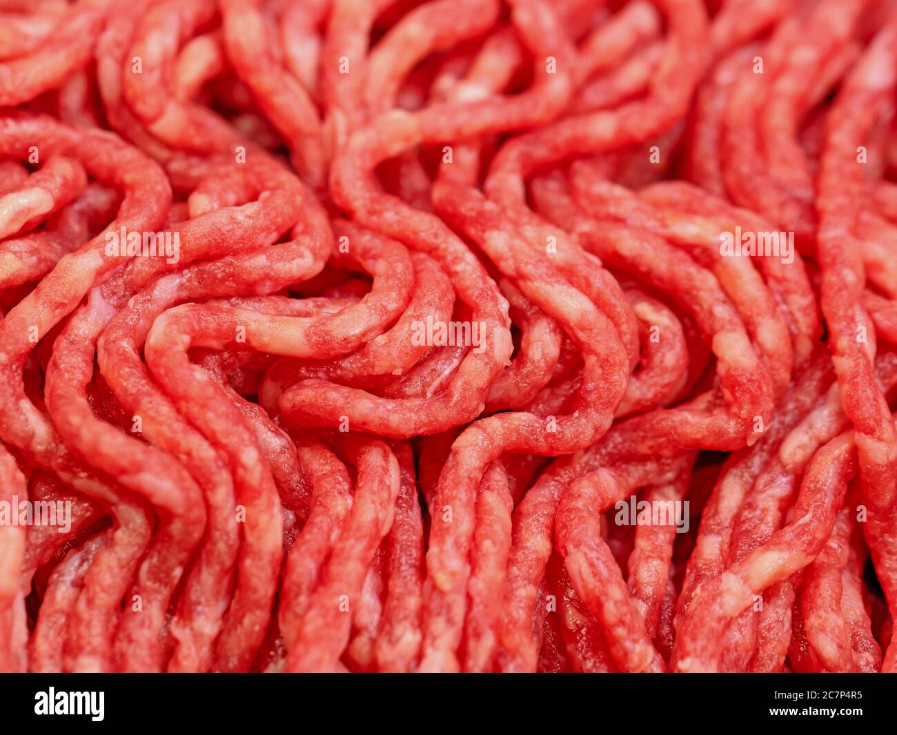 Ground beef in a close up Stock Photo