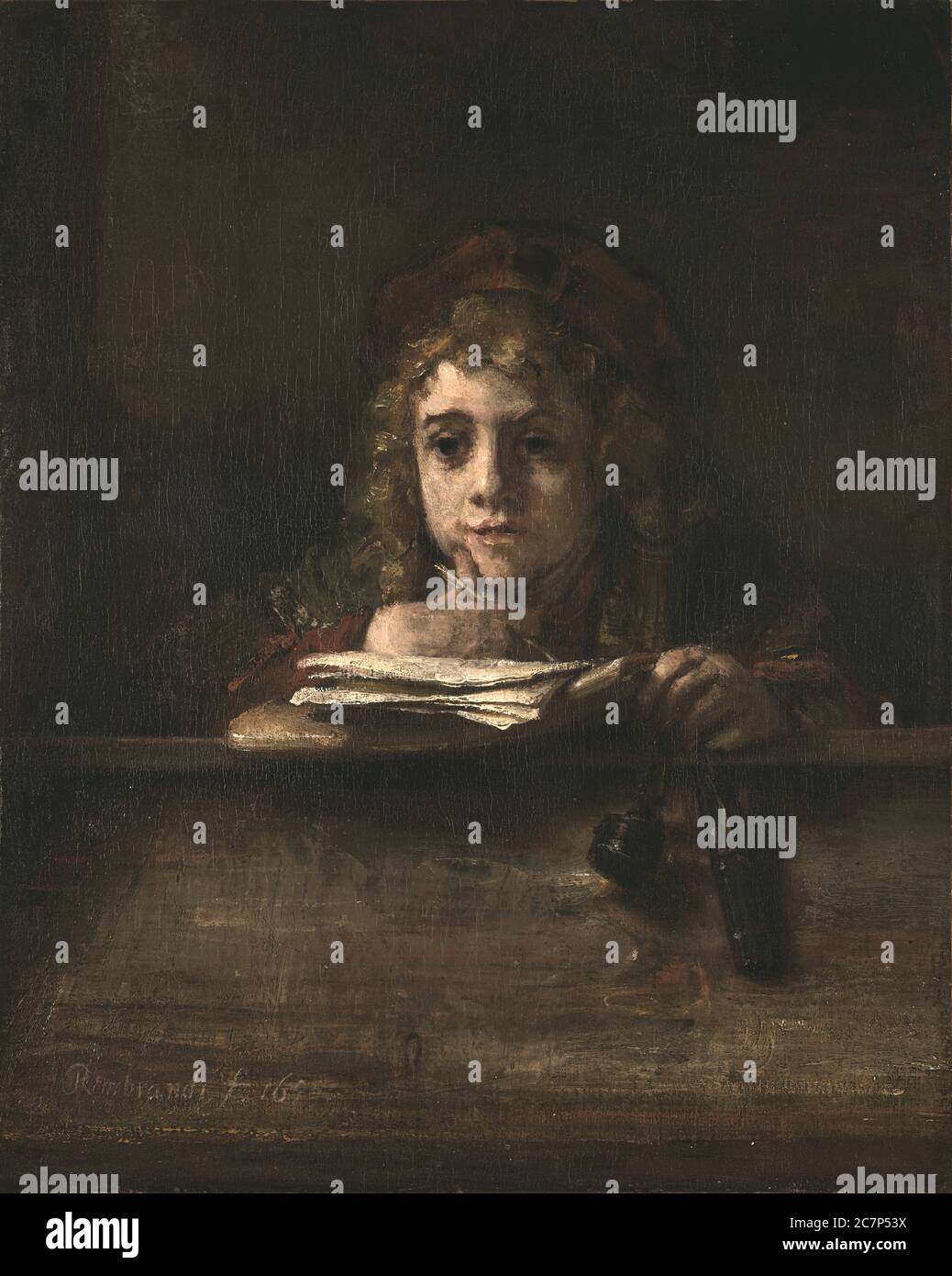 Artwork from the famous old master painter Rembrandt Stock Photo Alamy