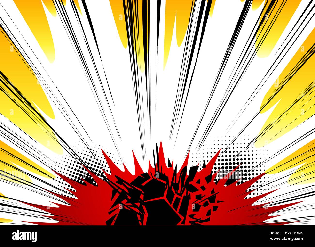 Cartoon design colored background. Comic book backdrop illustration