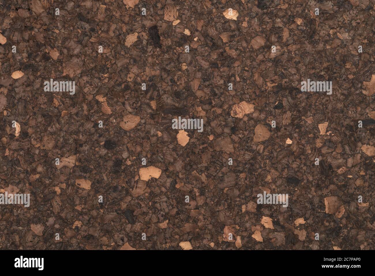 Texture of dark cork surface Stock Photo