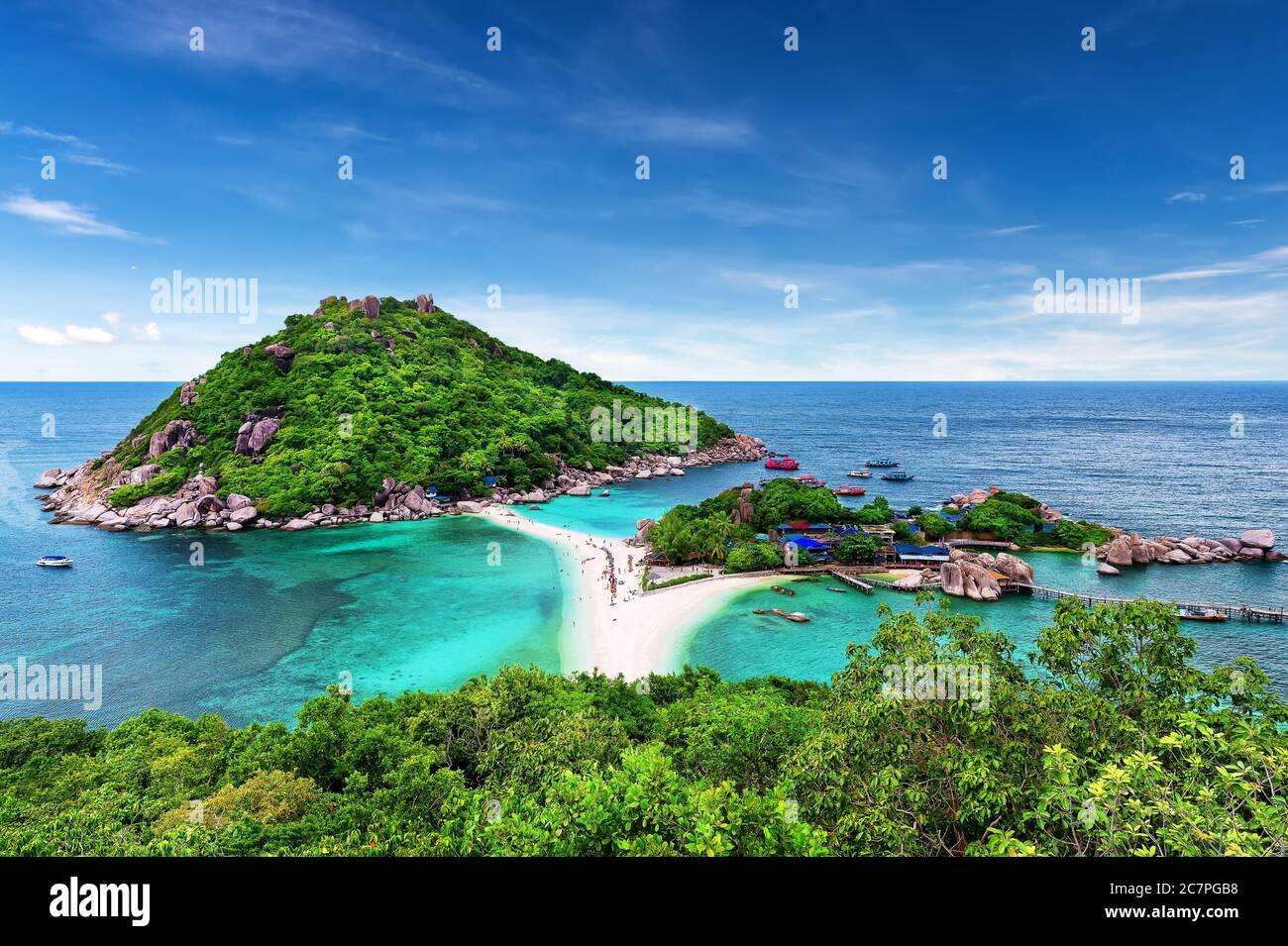 Beautiful white sand beach of Koh Tao, Thailand Stock Photo Alamy