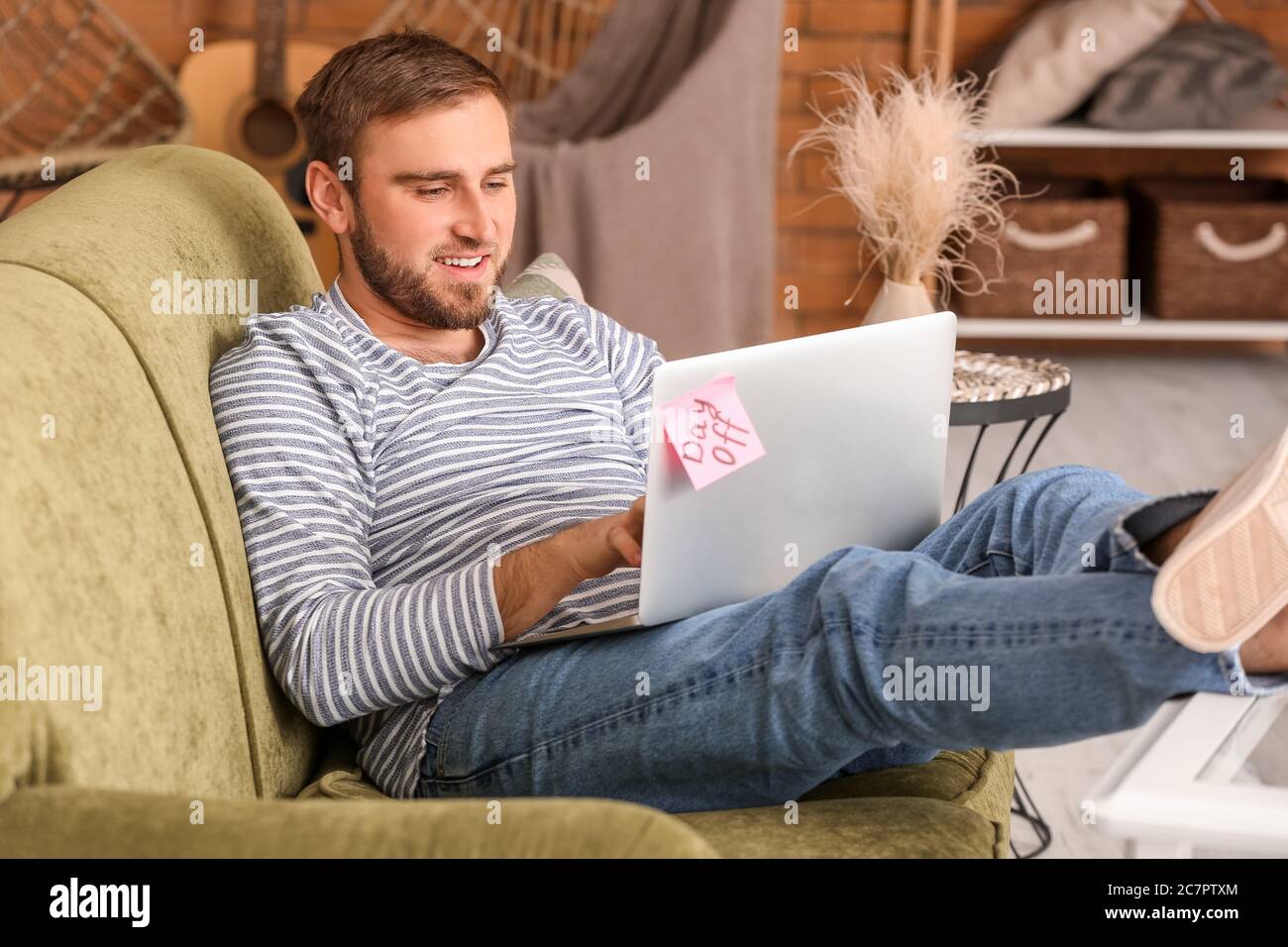 Lazy Computer Use Laptop laziness hi-res stock photography and images - Alamy