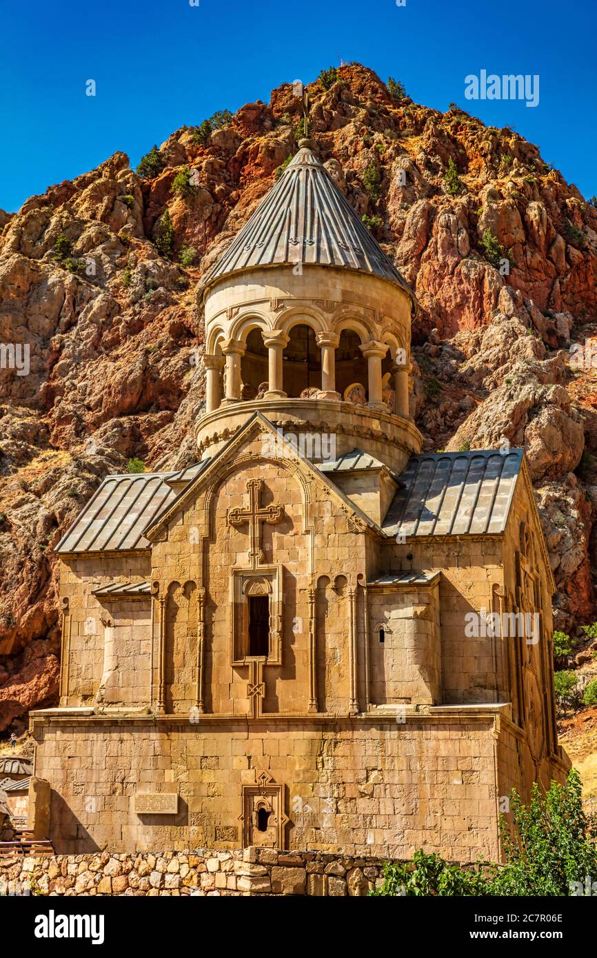 Monastery church of Khor Virap in Noravank Vayots Dzor landscape landmark of Armenia eastern Europe Stock Photo
