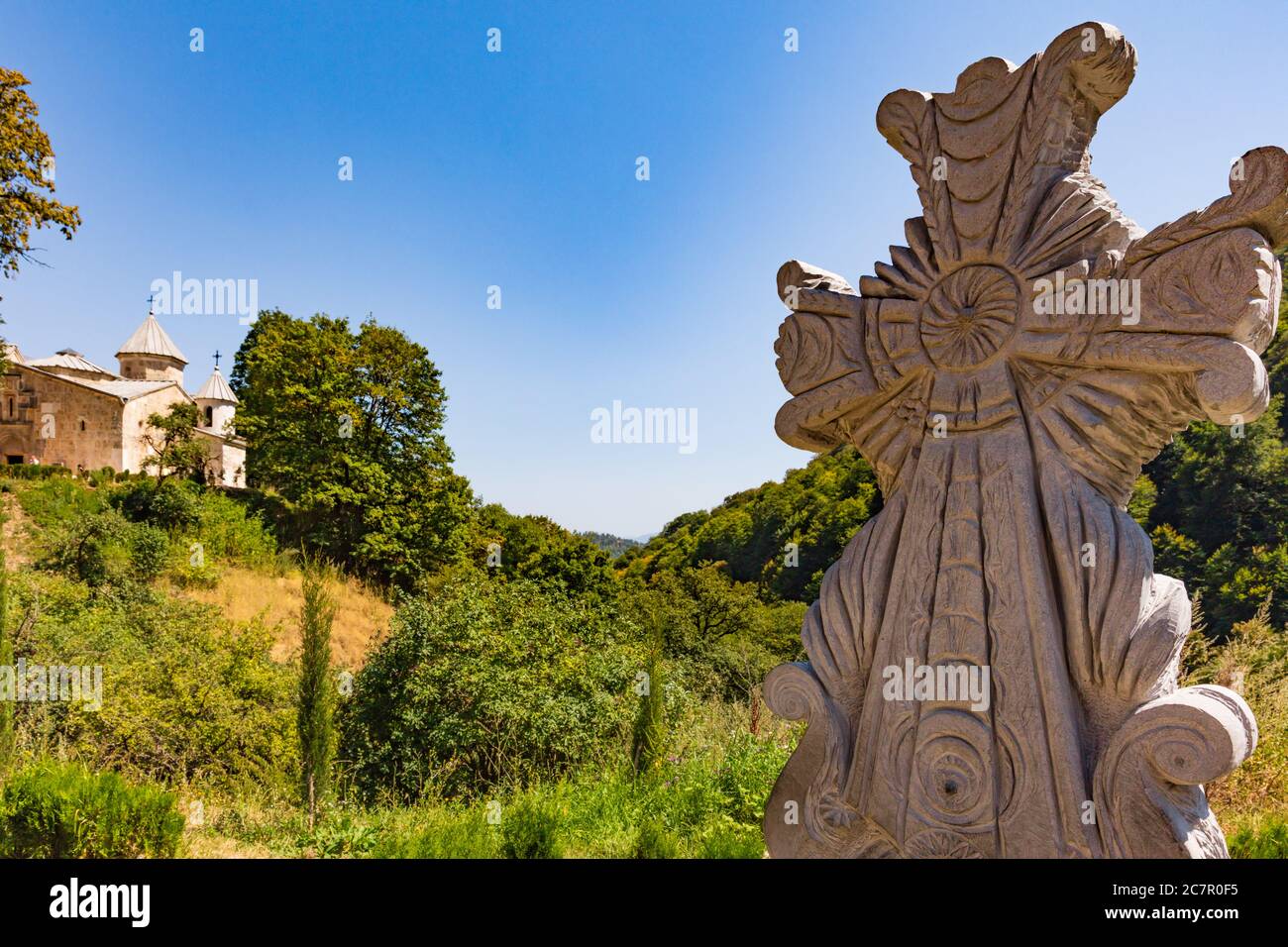 Haghartsine landmark of Tavush Armenia eastern Europe Stock Photo