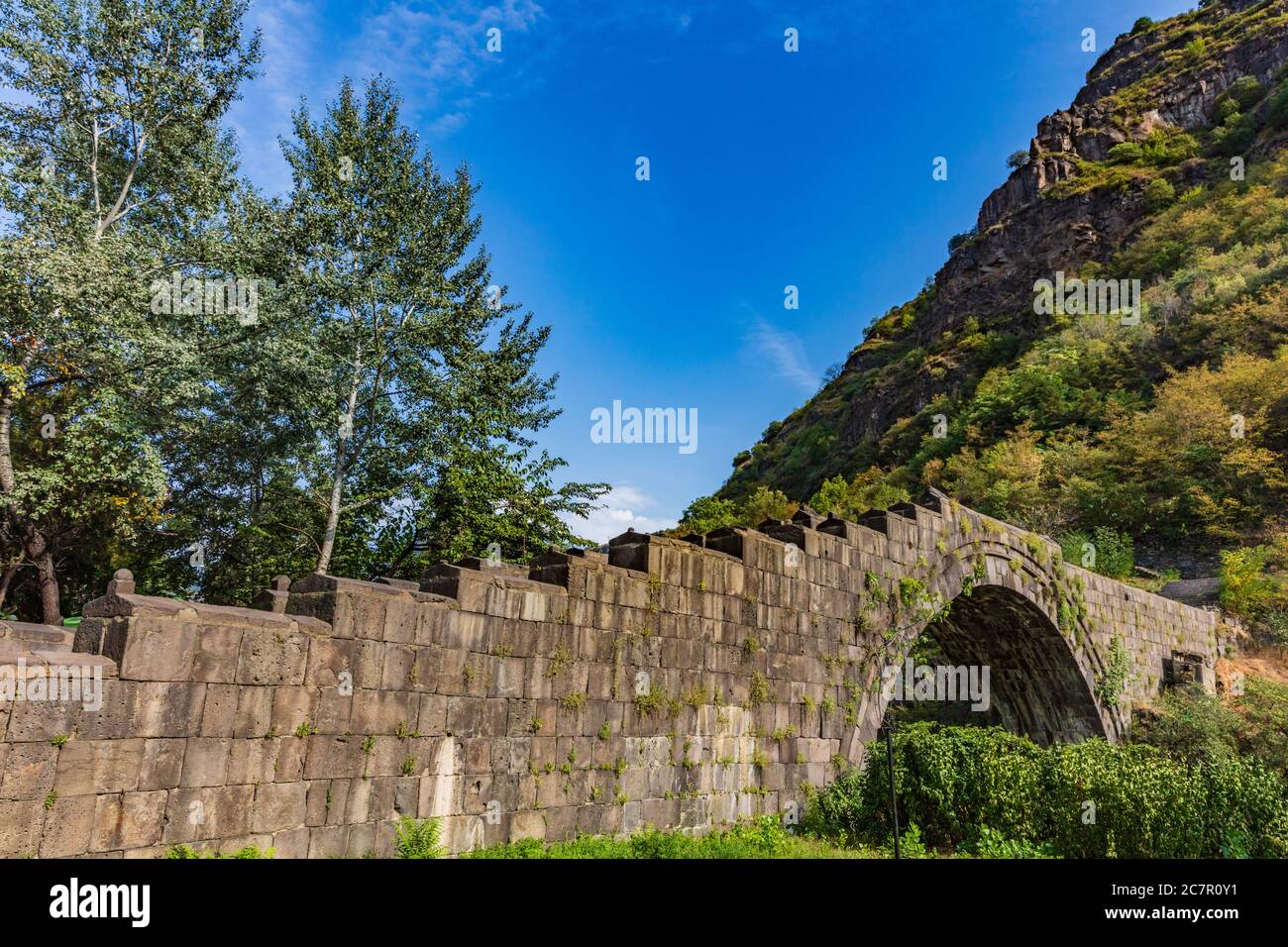 Sanahin Bridge landmark of Lorri Armenia eastern Europe Stock Photo