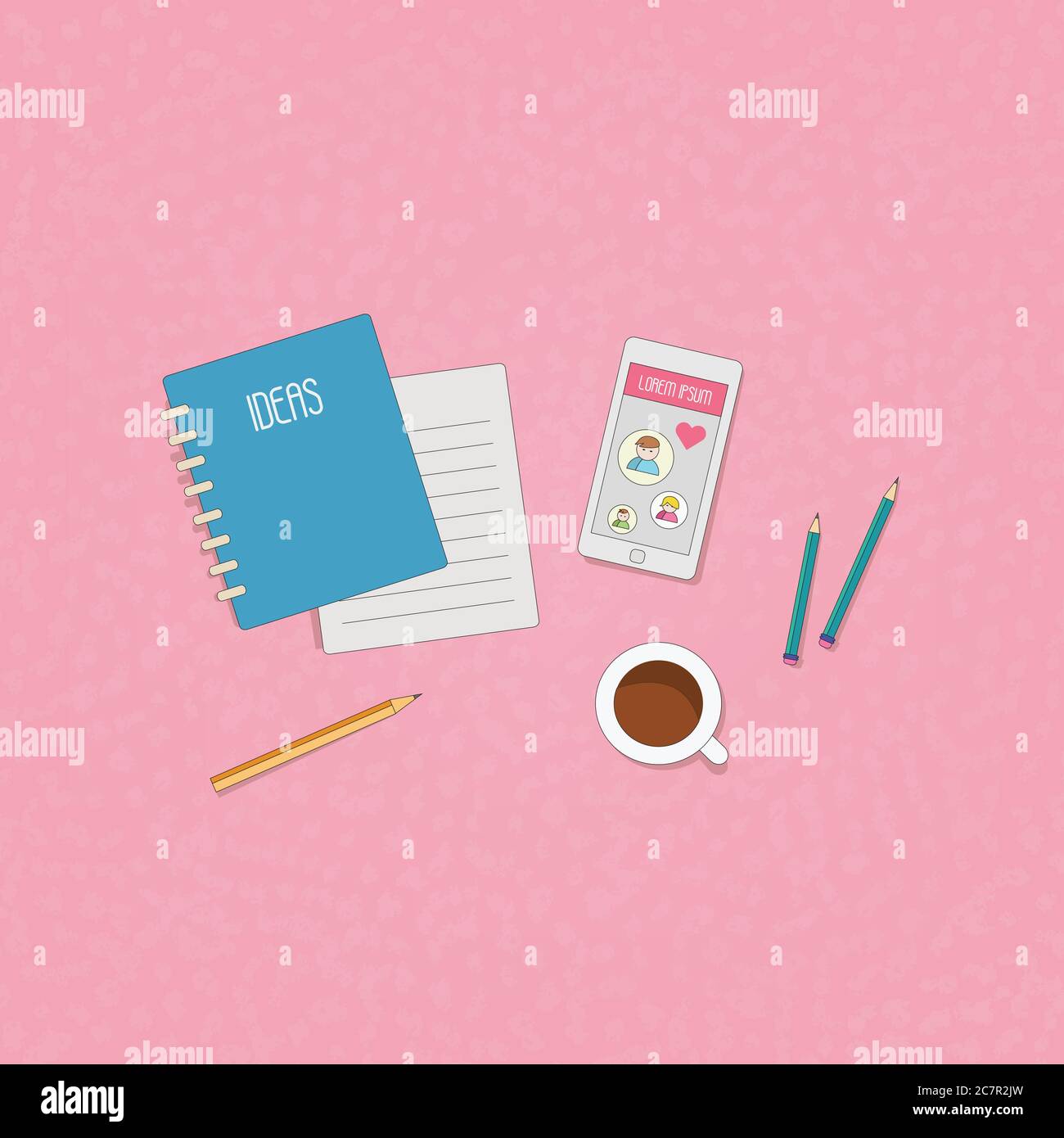 study and work concept Stock Vector Image & Art - Alamy