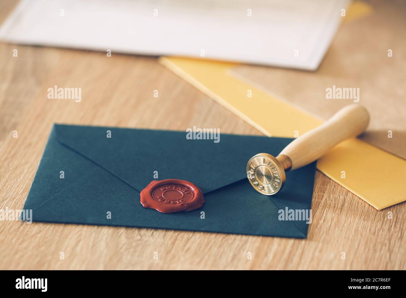 Sealing wax and envelope hi-res stock photography and images - Alamy