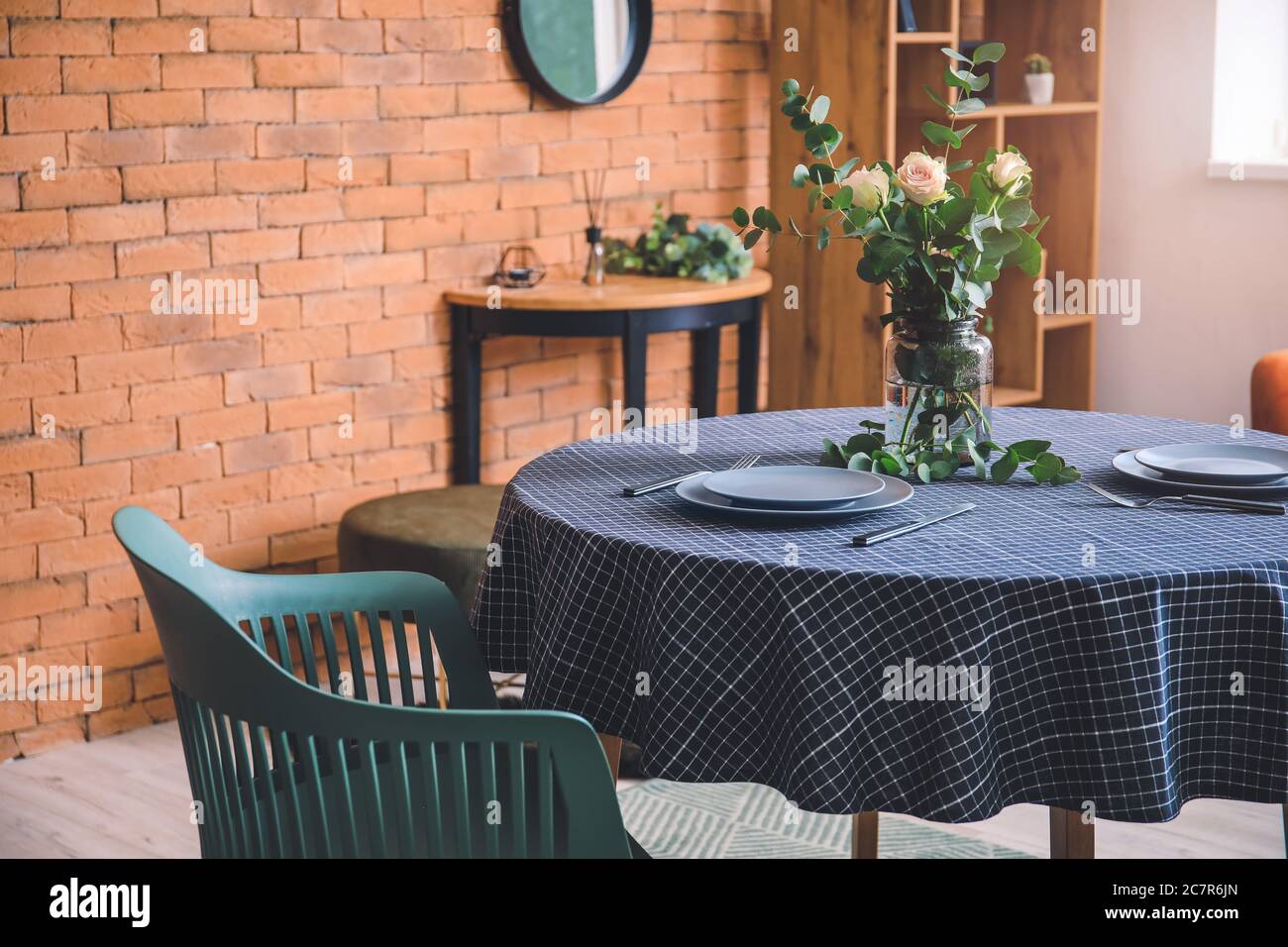 Interior of modern stylish dining room Stock Photo - Alamy