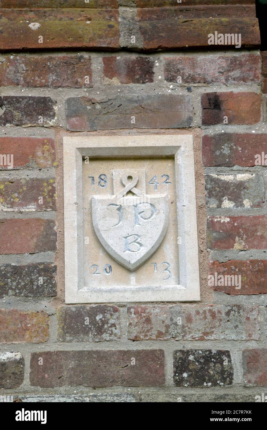 Victorian icehouse in Ladybelt Country Park, East Carleton, Norfolk. The icehouse is a
