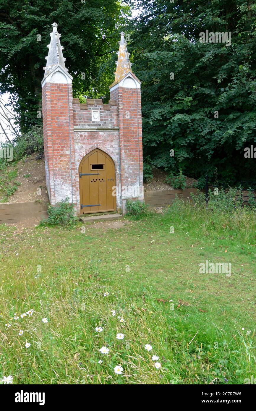 Victorian icehouse in Ladybelt Country Park, East Carleton, Norfolk