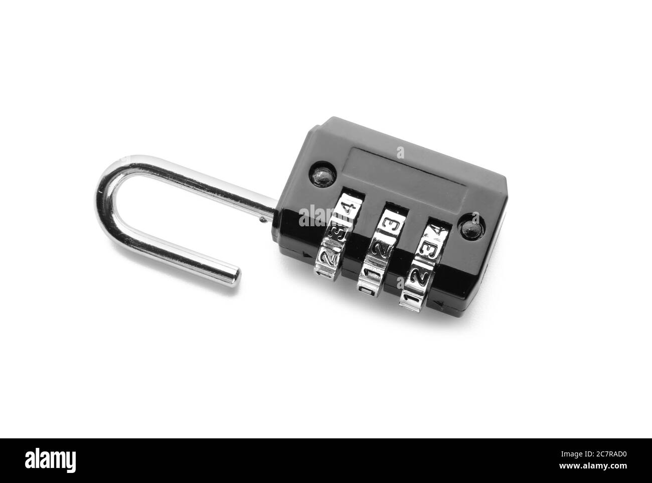 Small lock on white background Stock Photo