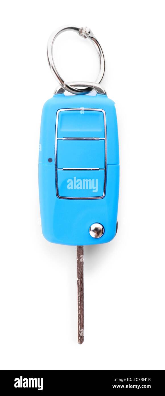 Car key on white background Stock Photo - Alamy