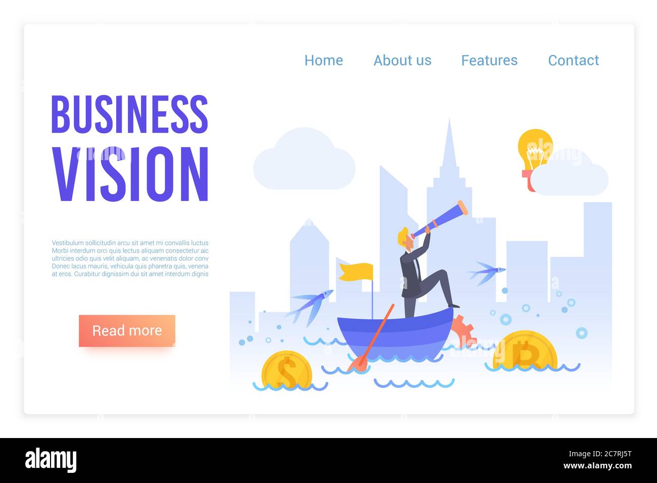 Marketing management innovative vision Stock Vector Images - Alamy