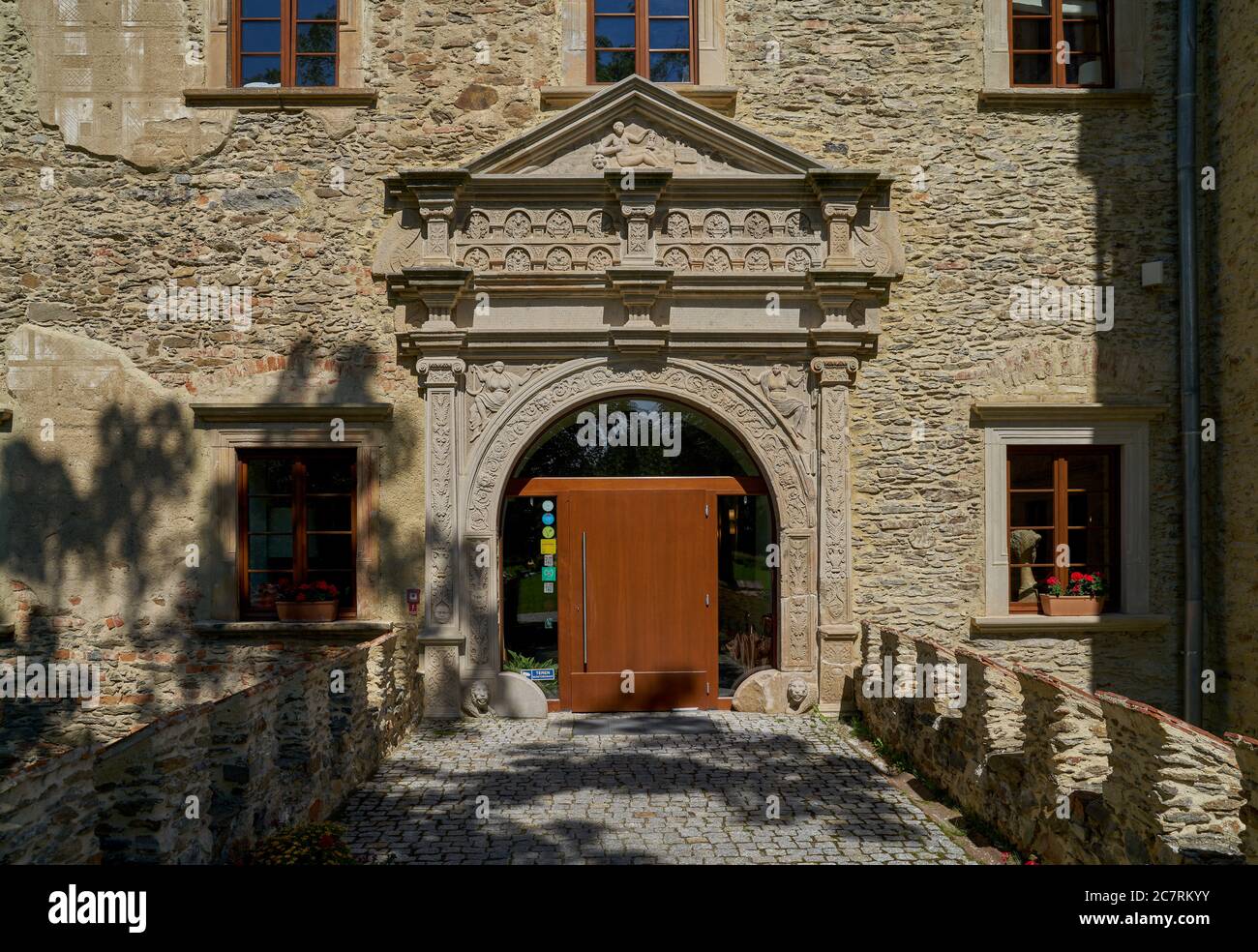 The Gola Castle Schloss Guhlau Renaissance Palace Uroczysko Siedmiu Stawow  Luxury hotel lower Silesia Poland Stock Photo - Alamy