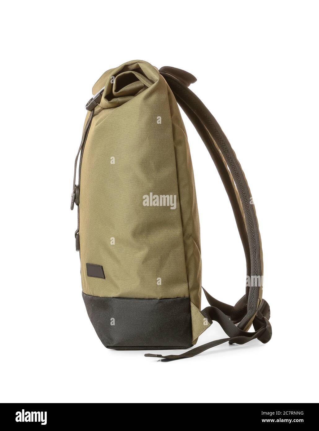 Modern tourist's backpack on white background Stock Photo - Alamy