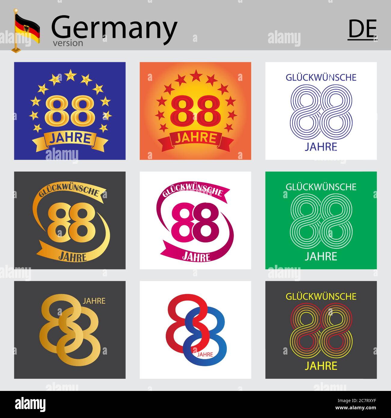 German 88 Stock Vector Images - Alamy