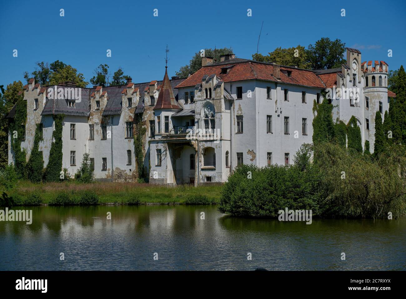 Palace in Dobrocin Lower Silesia Poland Stock Photo