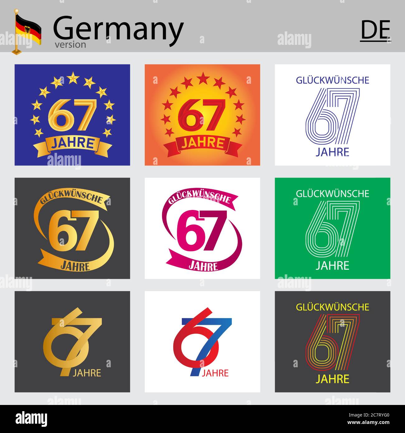 67 birthday logo hires stock photography and images Alamy