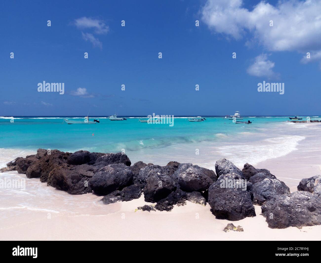 Worthing beach, Barbados Stock Photo