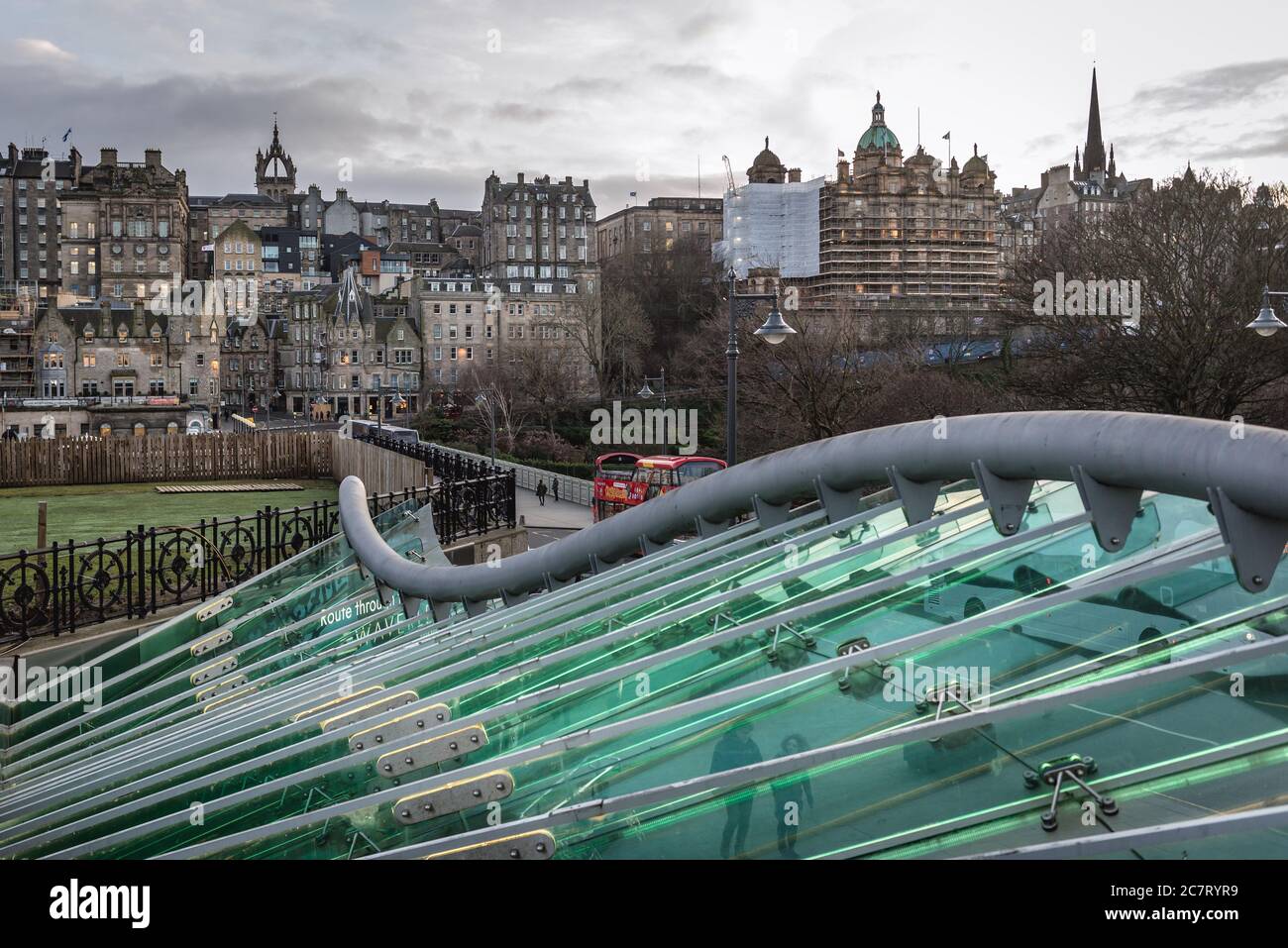 Roof of Waverley Mall in Edinburgh, the capital of Scotland, part of United Kingdom Stock Photo