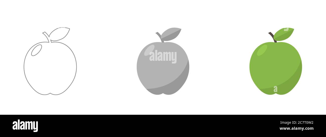 Apple vector icons Stock Vector